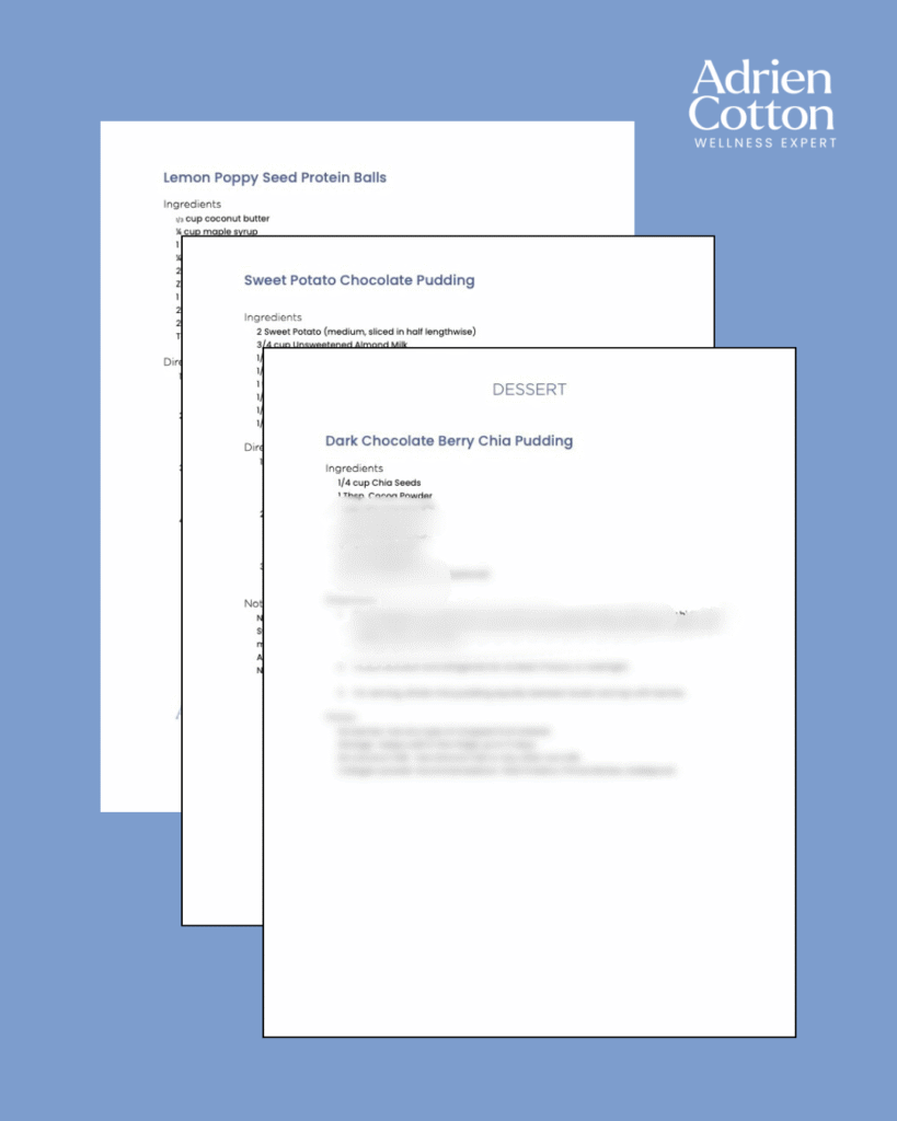 Preview For Three Page Dessert Pdf