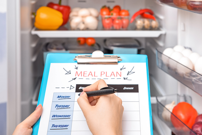 Meal Planning With Clipboard