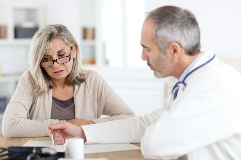 Older Woman With Doctor