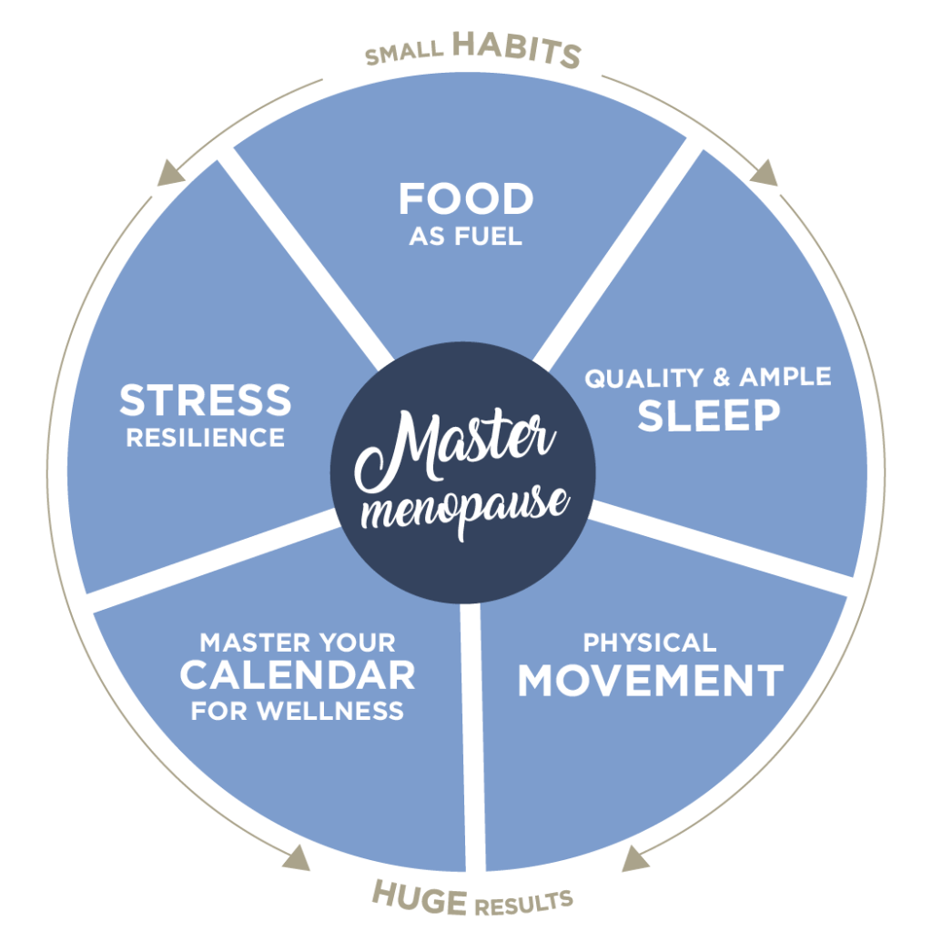 Wellness Wheel For Master Menopause Now By Adrien Cotton