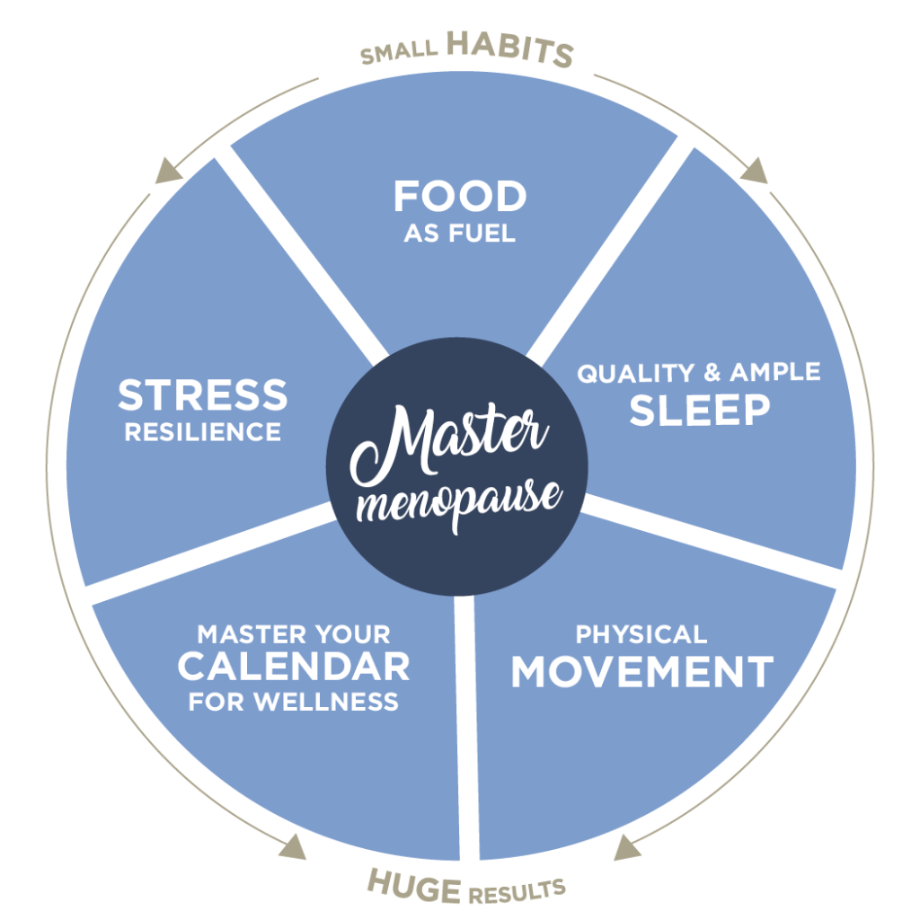 Wellness Wheel for Master Menopause NOW by Adrien Cotton