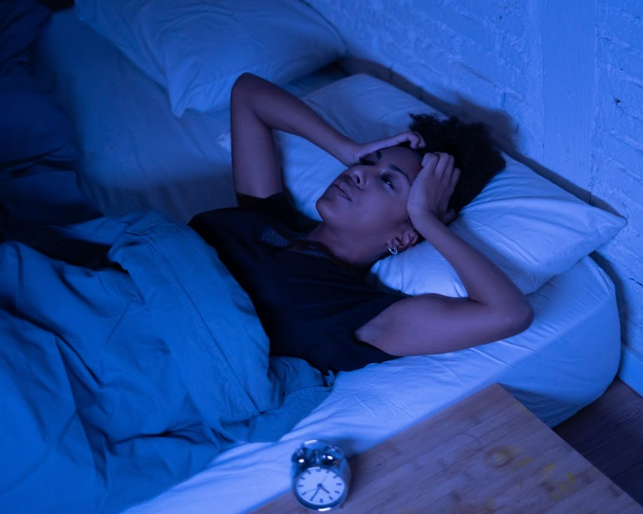 Woman Frustrated Cannot Sleep Due To Perimenopause